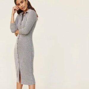 Anthropologie Knit Ruched Midi Dress (S)